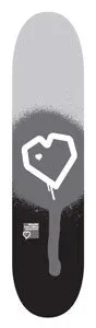 Blueprint Spray Heart – grey/black deck