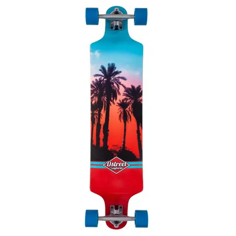 D Street Drop Through Horizon Hawaiian Blue/Red deck