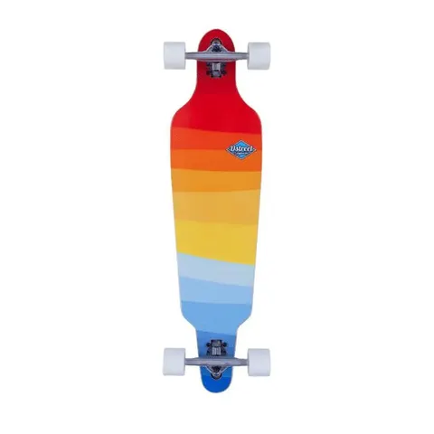 D Street Drop Through Horizon Longboard - SALE deck