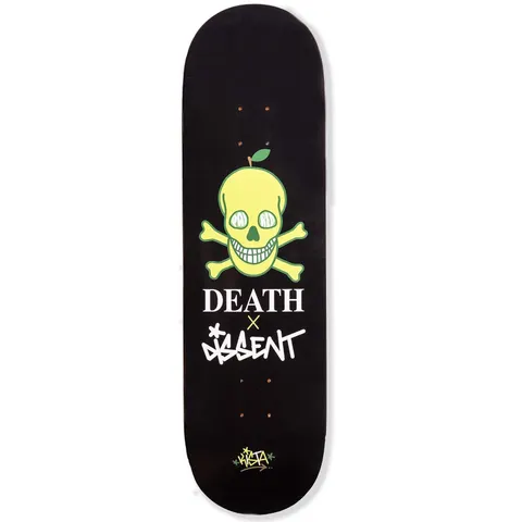 Death Skateboards Dissent x Paired OG Skull Reimagined | Black deck