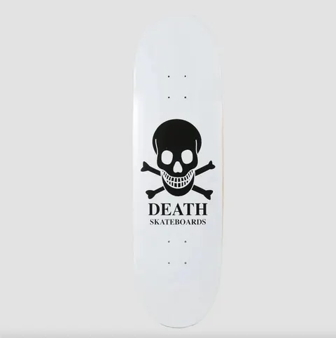 Death Skateboards OG Skull 90s Lozenge (White) deck