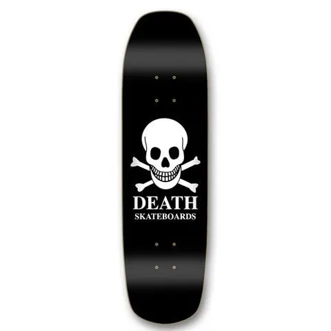 Death Skateboards OG Skull Square Nose Pool Shape (Black/White) deck