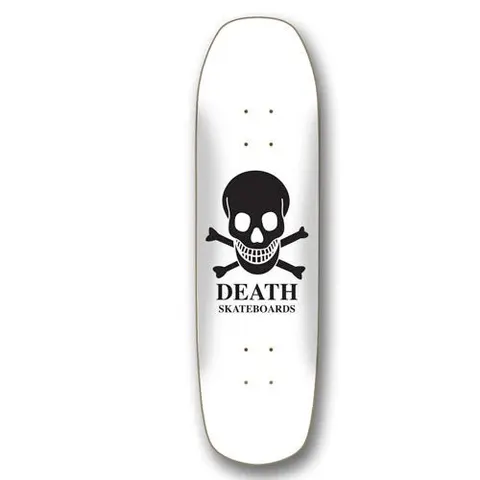 Death Skateboards OG Skull Square Nose Pool (White) deck