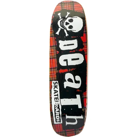 Death Skateboards Tartan Square Nose Pool Shape deck