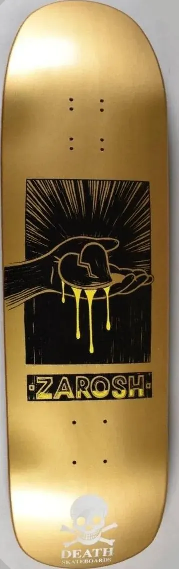 Death Skateboards Zarosh Heart ( ) Pool (Gold) deck