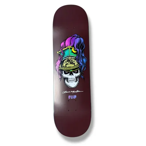 Flip Lance Mountain BRIGADIER Screen Printed maroon - Popsicle shape deck