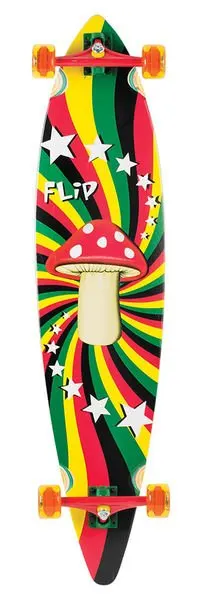 Flip Rasta Shroom Pinner Tail Cruzer deck