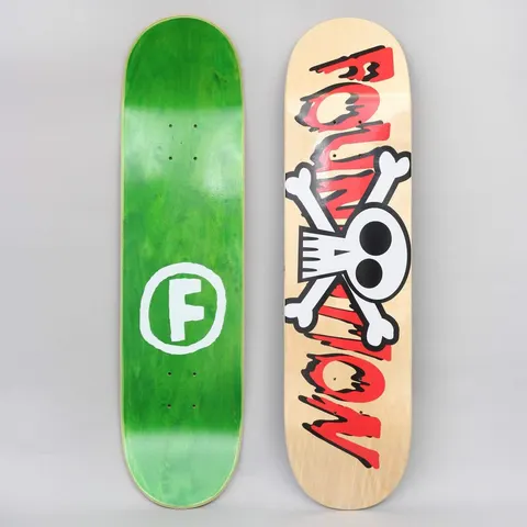 Foundation 8 Crossbones (Natural / Red) deck