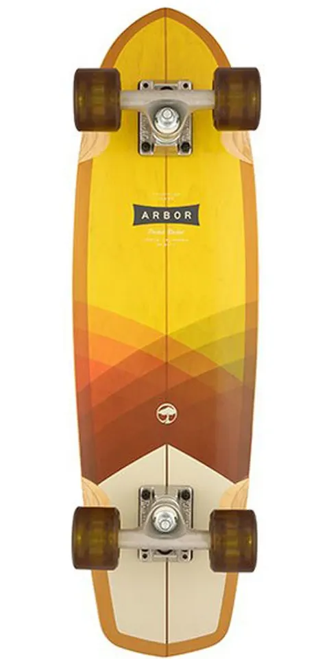Foundation Arbor Pocket Rocket Cruiser Longboard Pre-Built Complet deck