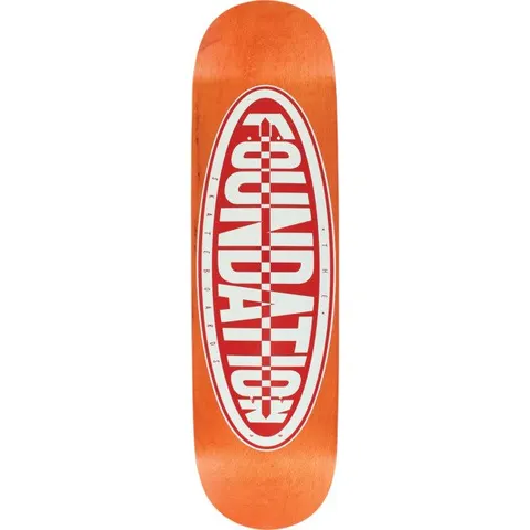 Foundation Oval Orange / Red Screened deck