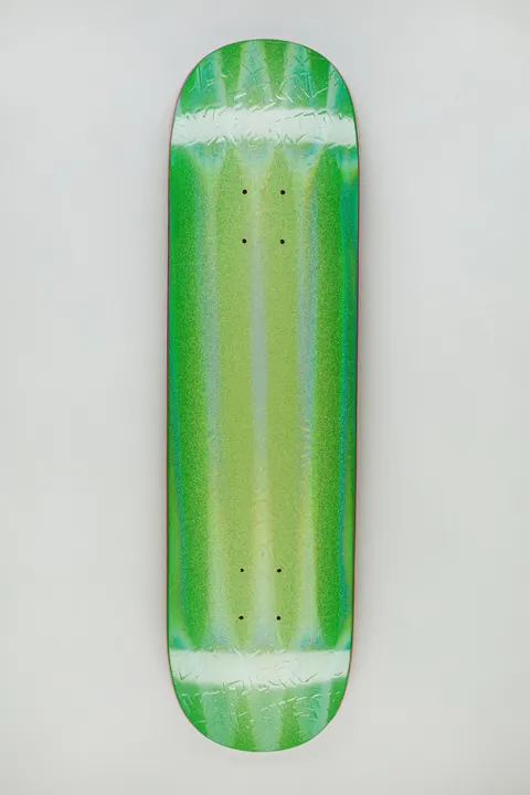 Fucking Awesome Neon Green Stamp Embossed deck