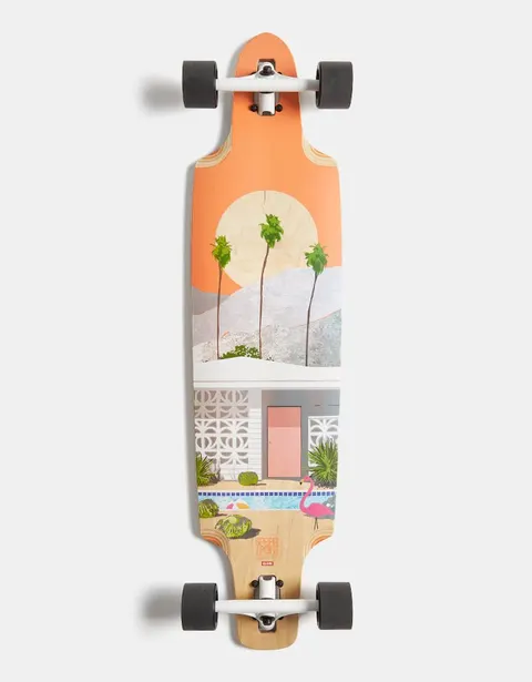 Globe Spearpoint Motel Drop Through Longboard deck