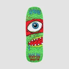 Heroin Nolan Mutation Shovel Nose Dipped Fluorescent (Green) deck
