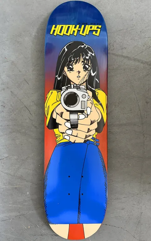 Hook-Ups Barrel of a Gun (Blue/Orange) deck