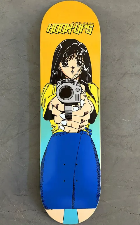 Hook-Ups Barrel of a Gun (Blue/Yellow) deck