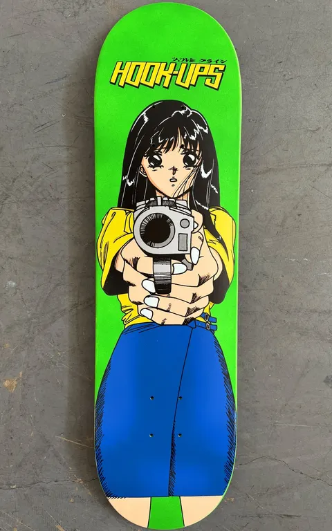 Hook-Ups Barrel of a Gun (Green) deck