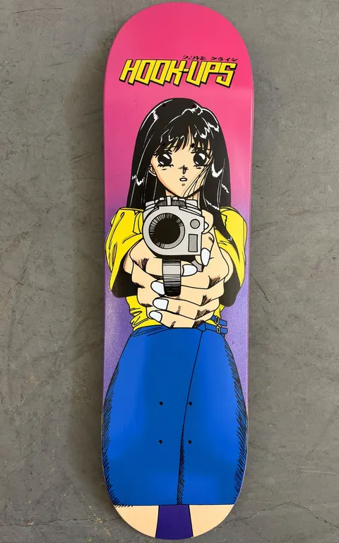 Hook-Ups Barrel of a Gun (Metallic Purple/Pink) deck