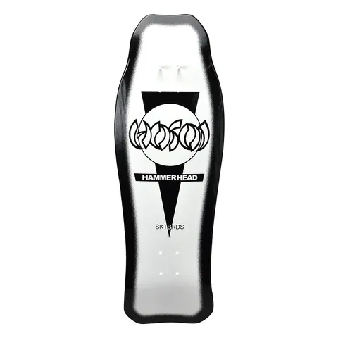 Hosoi Hammerhead Double Kick Sunburst (White / Black) deck