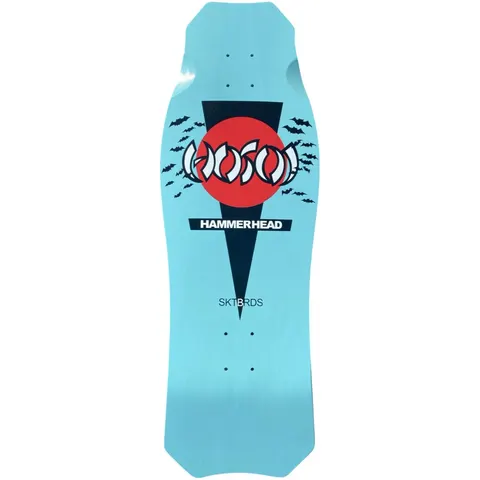Hosoi O.G. Hammerhead Halloween Bats Turquoise deck