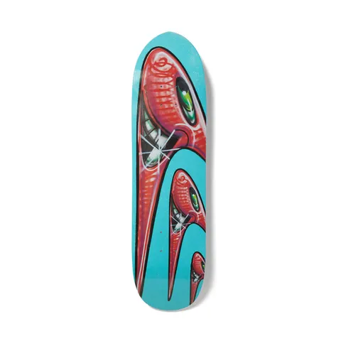 HUF Kenny Scharf Karbombz! Teal Cruiser deck