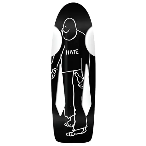 Krooked Skateshop Day Beamer HATE LTD Edition Custom Shape deck