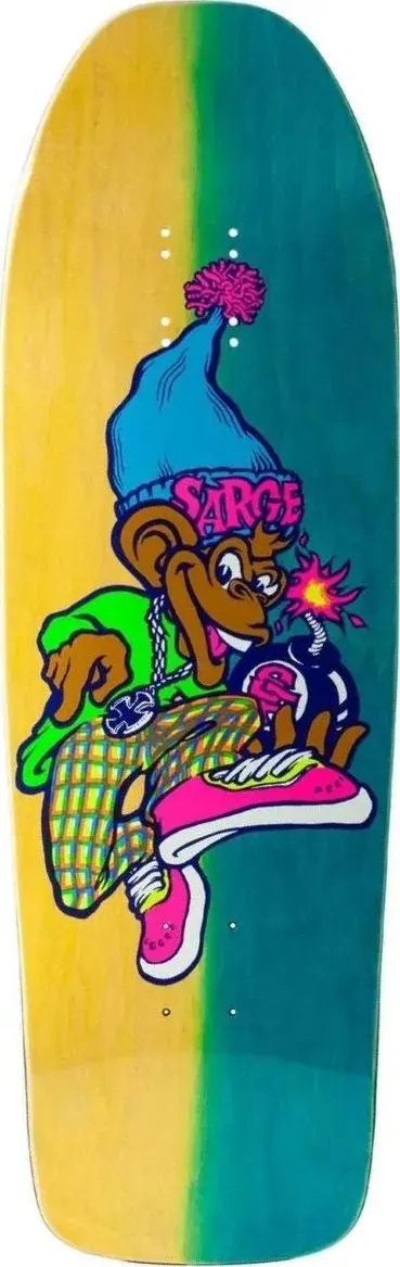 New Deal Danny Sargent Monkey Bomber (Neon) deck