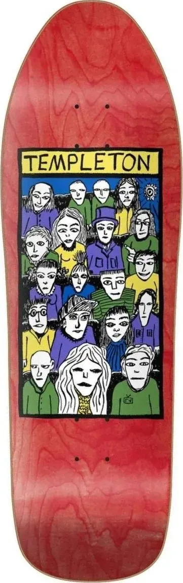 New Deal Ed Templeton Crowd (Red) deck
