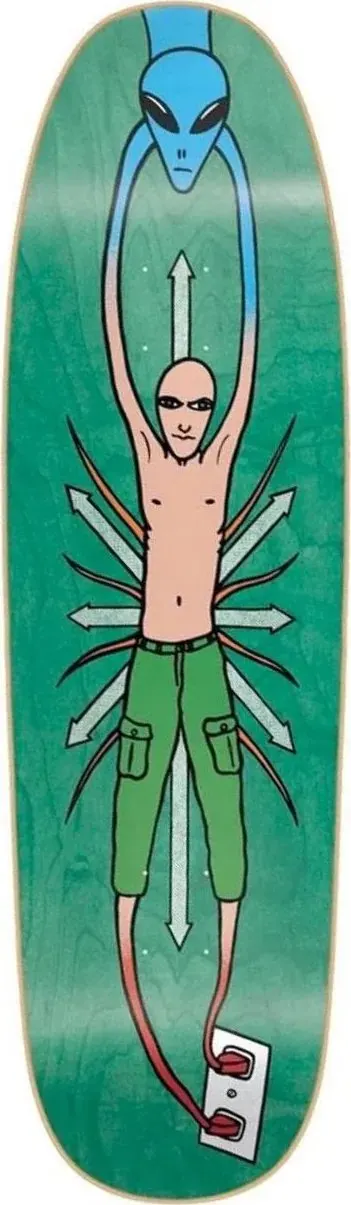 New Deal Mike Vallely Alien (Green Stain) deck