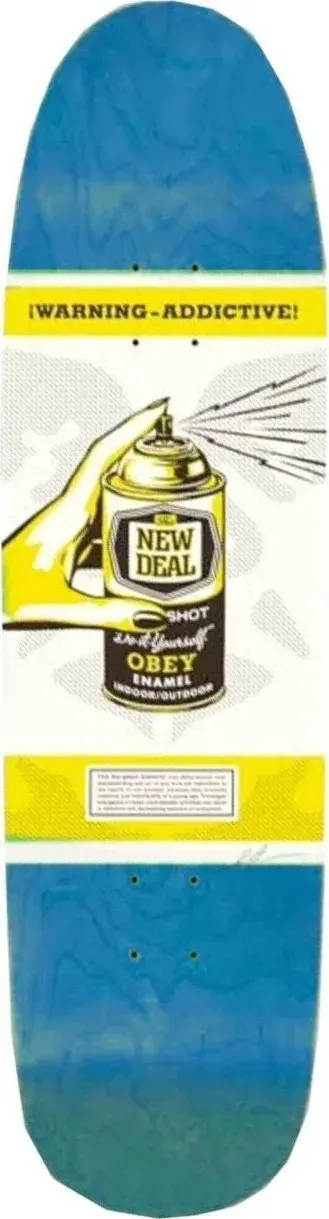 New Deal Shepard Fairey (Blue Stain) deck