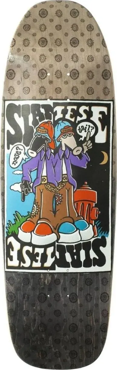 New Deal Siamese Double Kick (Metallic) deck