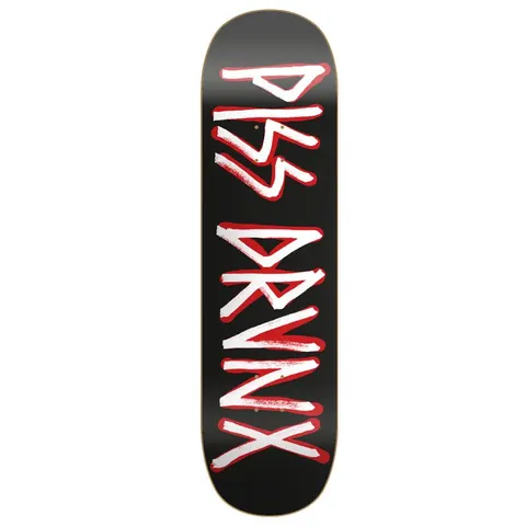 Piss Drunx Paint Logo Black deck