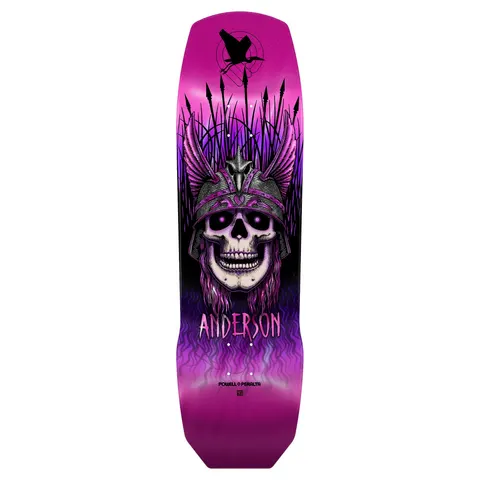 Powell Peralta Andy Anderson - Heron Skull - 7-Py Construction (Pink Foil) deck