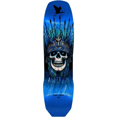 Powell Peralta Andy Anderson Heron Skull (Blue Foil) deck
