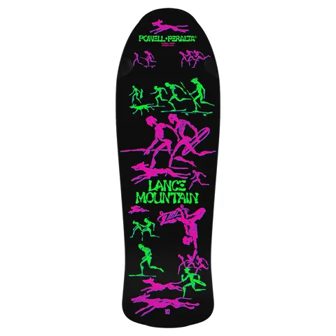Powell Peralta Bones Brigade Lance Mountain Future Primitive Blacklight Series 14 deck