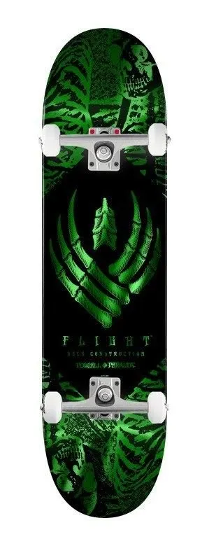 Powell Peralta FLIGHT Skeleton • • (Green Foil) deck