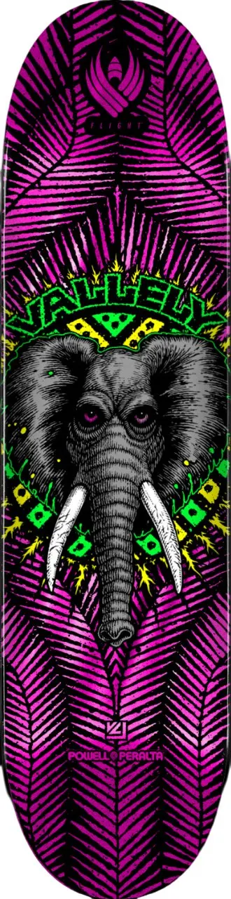 Powell Peralta Mike Vallely Elephant Flight (Pink Foil) deck
