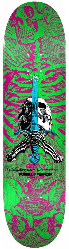 Powell Peralta Skull and; Sword Shape 247 8 (Pink Green) deck