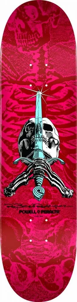Powell Peralta Skull and Sword Shape 249 (Pink/Red) deck
