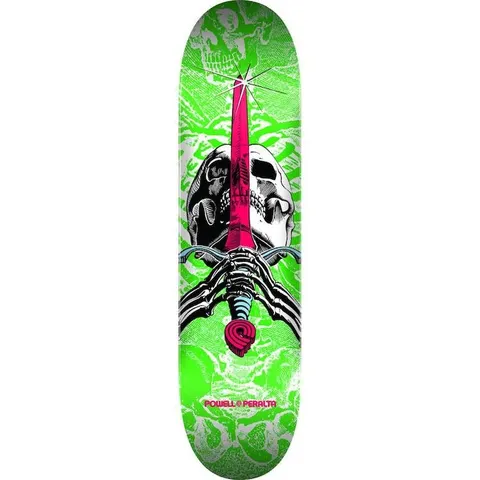 Powell Peralta Skull & Sword 191 K16 (White/Green) deck