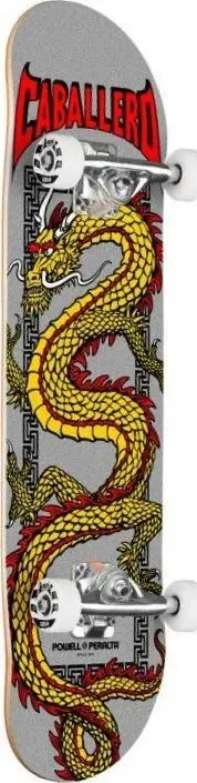 Powell Peralta Steve Cab Chinese Dragon (Metallic Silver) deck