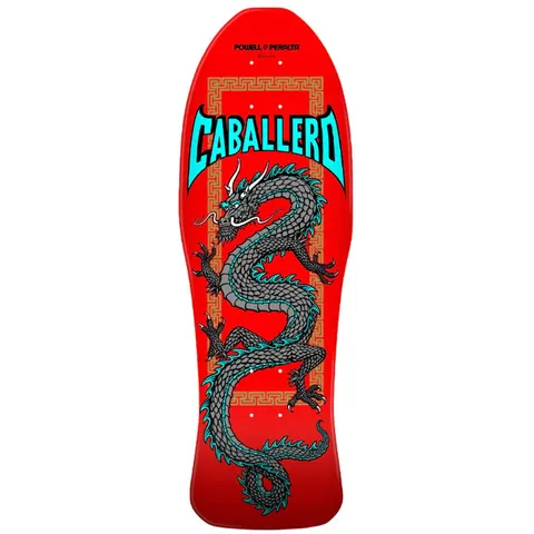 Powell Peralta Steve Caballero Cab Chinese Dragon Silver10.0 (Red) deck