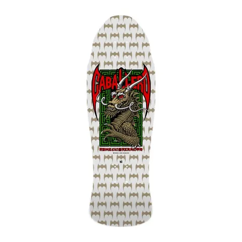 Powell Peralta Steve Caballero Cab Chinese Dragon (White/Gold) deck