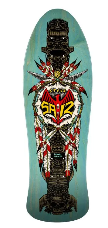 Powell Peralta Steve Saiz Totem (Blue Stain) deck
