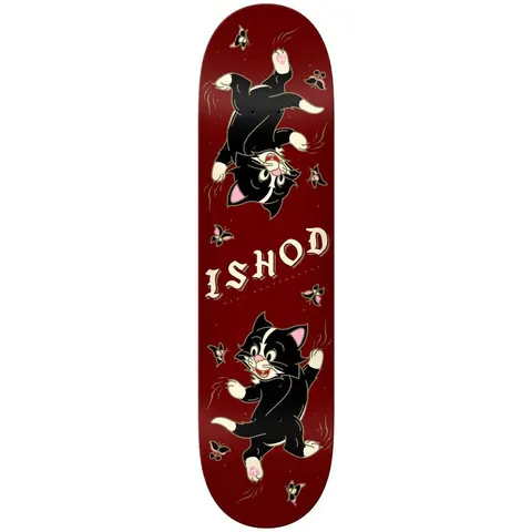 Real Ishod Kitten Scratch Twin Tail Burgundy deck