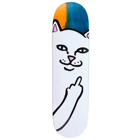 Rip N Dip Lord Nermal Split Venner Aqua (Orange) deck