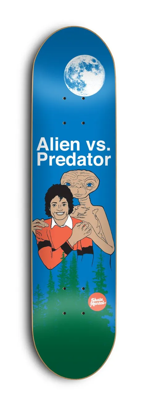 Skate Mental Alien Vs Predator - Night deck