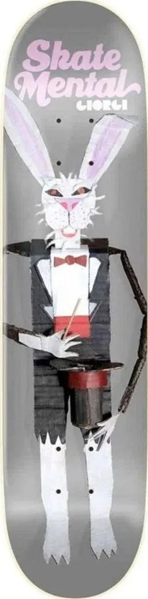 Skate Mental Giorgi Rabbit Doll (Grey) deck