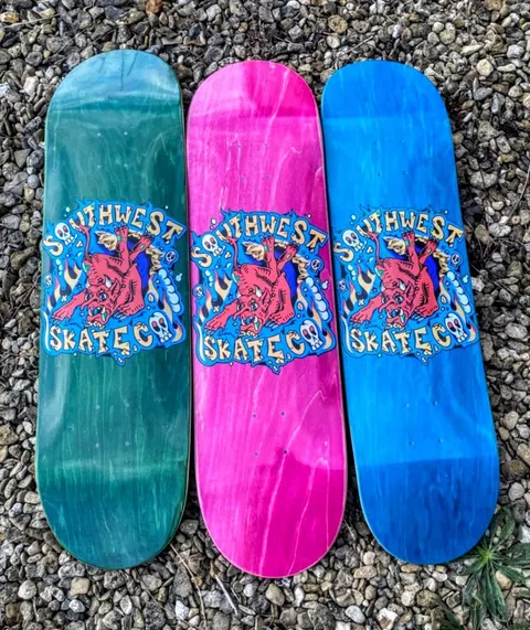 Southwest Skate Co Logo (Green) deck