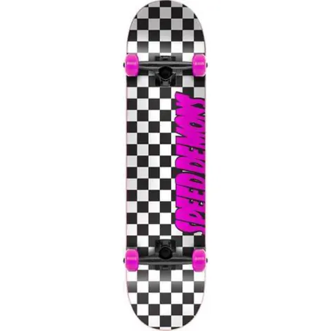 Speed Demons Checker Board (Pink/Black) deck