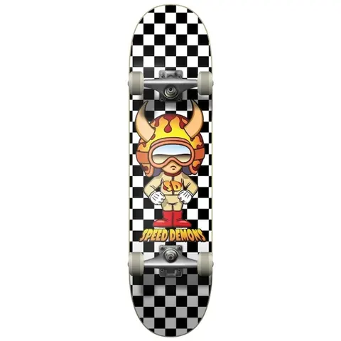 Speed Demons Hot Shot Factory Checks (Black White) deck